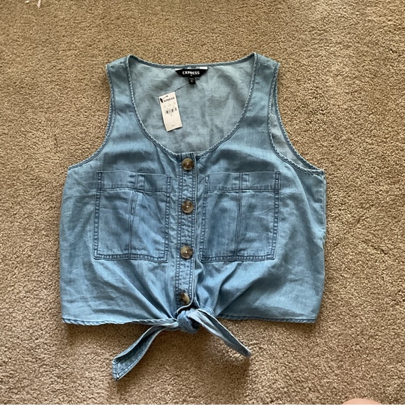 Express denim top *NWT* - Picture 1 of 3